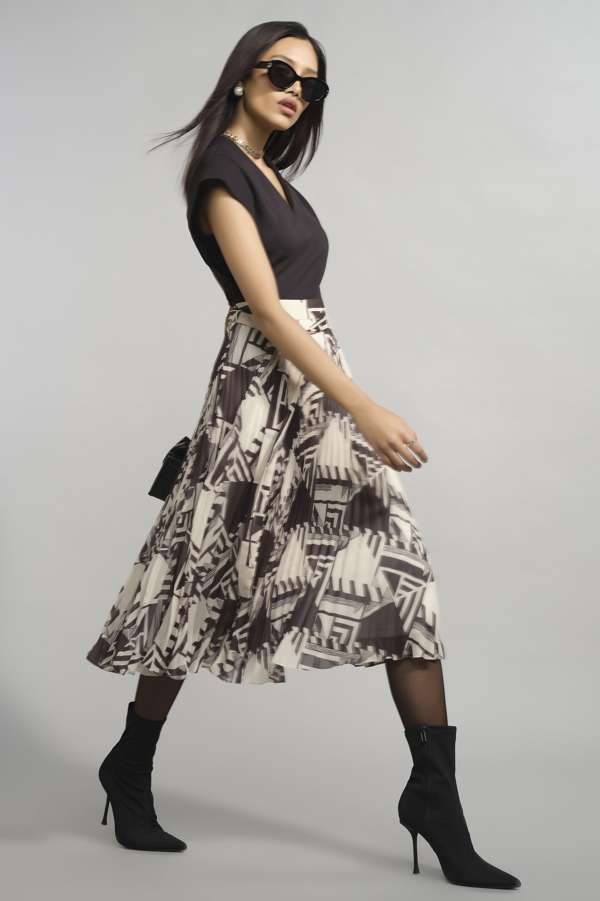 Light & Shadow Dress, Black, image 6